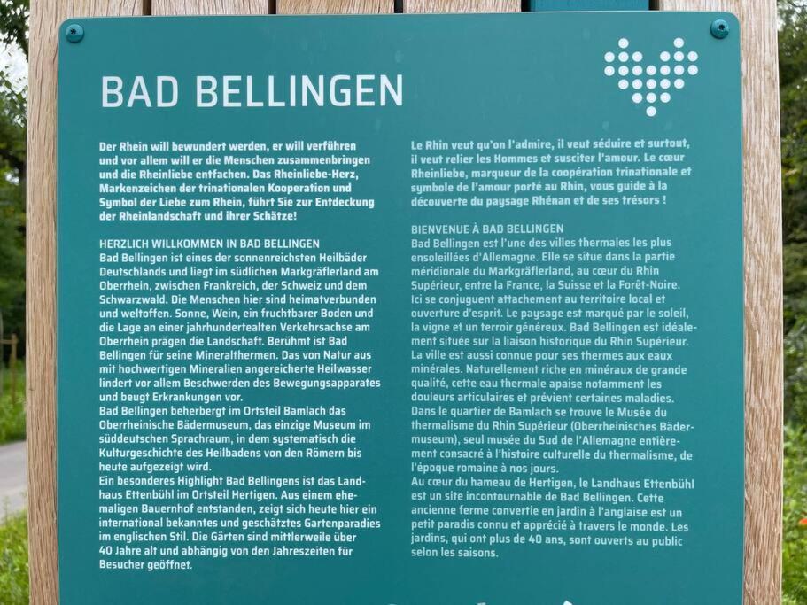 Vogesenblick Apartment Bad Bellingen Exterior photo